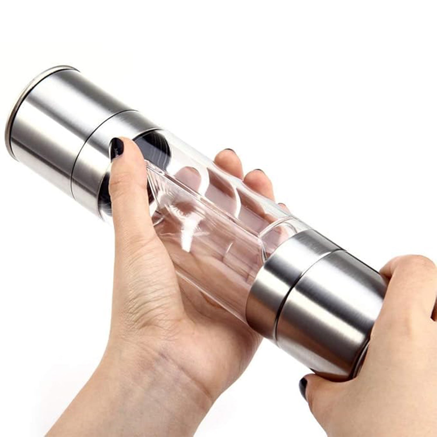 2-in-1 Stainless Steel Salt and Pepper Grinder 2-in-1 Stainless Steel Salt and Pepper Grinder